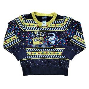Wall-E and Eve Pixar Disney Movie Toddler Size 5T Sweater